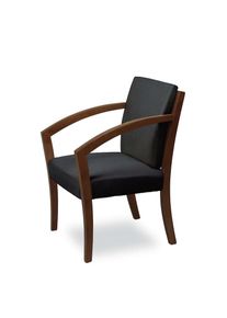 Home Affaire , Esszimmerstuhl »G98 George Armlehnstuhl, Sessel, Loungesessel, Stuhl, Made in Italy« () 1 Stk. , dark grey + nussbaum , 100% Polyester