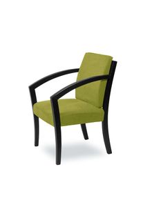 Home Affaire , Esszimmerstuhl »G98 George Armlehnstuhl, Sessel, Loungesessel, Stuhl, Made in Italy« () 1 Stk. , green + schwarz , 100% Polyester