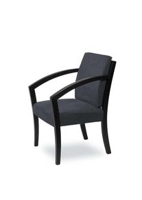 Home Affaire , Esszimmerstuhl »G98 George Armlehnstuhl, Sessel, Loungesessel, Stuhl, Made in Italy« () 1 Stk. , dark grey + schwarz , 100% Polyester
