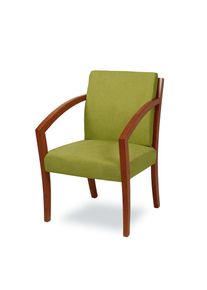Home Affaire , Esszimmerstuhl »G98 George Armlehnstuhl, Sessel, Loungesessel, Stuhl, Made in Italy« () 1 Stk. , green + kirschbaum , 100% Polyester