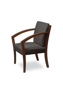 Home Affaire , Esszimmerstuhl »G98 George Armlehnstuhl, Sessel, Loungesessel, Stuhl, Made in Italy« () 1 Stk. , elephant + nussbaum , 100% Polyester