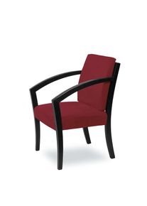 Home Affaire , Esszimmerstuhl »G98 George Armlehnstuhl, Sessel, Loungesessel, Stuhl, Made in Italy« () 1 Stk. , bordeaux + schwarz , 100% Polyester