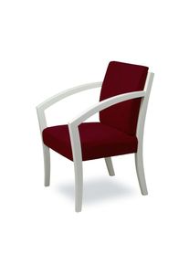 Home Affaire , Esszimmerstuhl »G98 George Armlehnstuhl, Sessel, Loungesessel, Stuhl, Made in Italy« () 1 Stk. , bordeaux + weiß , 100% Polyester