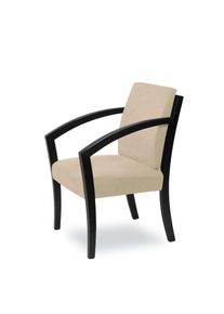 Home Affaire , Esszimmerstuhl »G98 George Armlehnstuhl, Sessel, Loungesessel, Stuhl, Made in Italy« () 1 Stk. , beige + schwarz , 100% Polyester