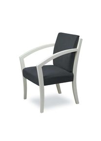 Home Affaire , Esszimmerstuhl »G98 George Armlehnstuhl, Sessel, Loungesessel, Stuhl, Made in Italy« () 1 Stk. , dark grey + weiß , 100% Polyester