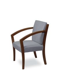 Home Affaire , Esszimmerstuhl »G98 George Armlehnstuhl, Sessel, Loungesessel, Stuhl, Made in Italy« () 1 Stk. , light grey + nussbaum , 100% Polyester