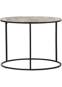 Mirrors and More, Beistelltisch &raquo;PATTY&laquo;, silberfarben, B/H/T: 46 cm, silberfarben