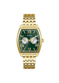 Guess , Jungen,Damen , Multifunktionsuhr &raquo;GABRIEL&laquo; Quarzuhr, Armbanduhr, Herrenuhr, Edelstahlarmband, Datum , goldfarben , Multifunktionsuhr f&uuml;r...