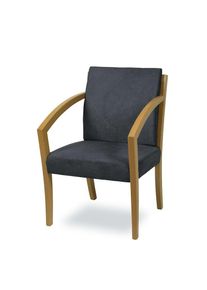 Home Affaire , Esszimmerstuhl »G98 George Armlehnstuhl, Sessel, Loungesessel, Stuhl, Made in Italy« () 1 Stk. , dark grey + natur , 100% Polyester