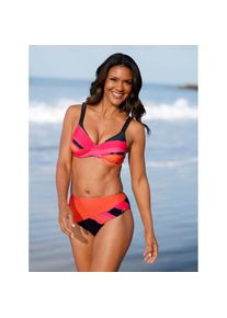feel good , Damen , Bügel-Bikini , schwarz-orange , Cup B , 46 -Cup B , 46 , Cup B, C, D