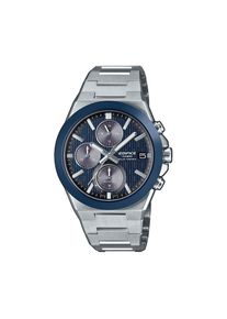 CASIO EDIFICE , Jungen,Damen , Solaruhr Armbanduhr, Herrenuhr, Edelstahlarmband, analog, Tag, Stoppfunktion , edelstahlfarben-blau , Exquisite...