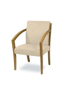Home Affaire , Esszimmerstuhl »G98 George Armlehnstuhl, Sessel, Loungesessel, Stuhl, Made in Italy« () 1 Stk. , beige + natur , 100% Polyester