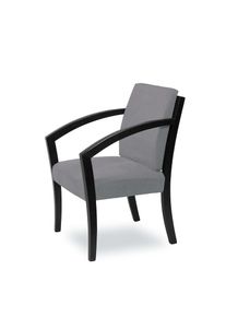 Home Affaire , Esszimmerstuhl »G98 George Armlehnstuhl, Sessel, Loungesessel, Stuhl, Made in Italy« () 1 Stk. , light grey + schwarz , 100% Polyester