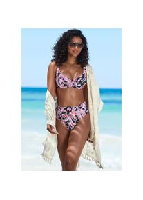 Sunseeker , Highwaist-Bikini-Hose »Palina«, mit abnehmbarem Gürtel , schwarz bedruckt , N-Gr , 36 -N-Gr , 36 , Bedruckt - Jedes Teil ein Unikat