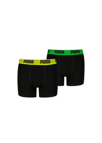 Puma , Kinder,Jugendliche , Boxershorts »BOYS EVERYDAY BASIC BOXERS 2P«, 2er Packer Packung, Boys, mit Logobund, elastisch , black / various logo...