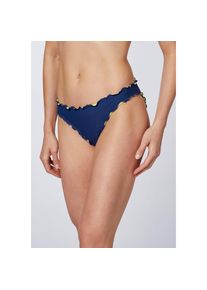 Chiemsee , Bikini-Hose , Medieval Blue , 34 , 34 , Einfarbige Chiemsee Damen Bikinihose mit Rüschenkante