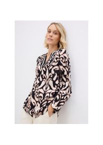 bonprix , Damen , Tunika »Tunikabluse aus fließender Viskose«, Tunikabluse aus fließender Viskose , schwarz/dunkelbraun/mokkabraun/kieselbeige...