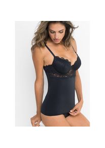 bonprix, Damen, Unterhemd &raquo;BH-Hemd aus glatter Microfaser&laquo; BH-Hemd aus glatter Microfaser, schwarz, 80, schwarz, Unterhemd mit integriertem BH f&uuml;r 