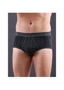 wäschepur wäschepur , Damen , Slip , dunkelgrau-gestreift , 2 Stk. , 8 -2 Stk. , 8 , Feinripp