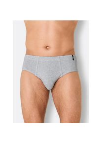 wäschepur wäschepur , Damen , Slip , grau-meliert-aquapetrol , 4 Stk. , 9 -4 Stk. , 9 , Feinripp