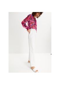 bonprix, Damen, Leinenhose Webhose aus Leinen-Baumwoll-Mix, wei&szlig;, N-Gr, 50 -N-Gr, wei&szlig;, Leinenhose mit lockerer Passform f&uuml;r angenehmen Tragekomfort