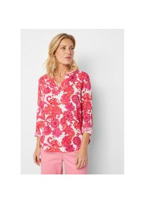 bonprix , Damen , Tunika »Tunikabluse aus fließender Viskose«, Tunikabluse aus fließender Viskose , pinklady/knallrosa/softorange paisley , 44 , 44...