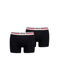 Levi's Levi's , Herren , Boxershorts »LEVIS MEN PL SPW LOGO BOXER BRIEF ORG 2P«, mit breitem Logobund , black , L , L , Bequemer elastischer Bund...