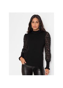 bonprix, Damen, Rollkragenpullover &raquo;Rollkragenpullover aus flie&szlig;endem Viskose-Mix&laquo; Rollkragenpullover aus flie&szlig;endem Viskose-Mix, schwarz, 32/34 (XS),