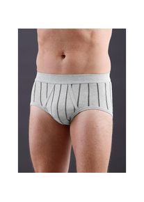 wäschepur wäschepur , Damen , Slip , hellgrau-gestreift , 2 Stk. , 12 -2 Stk. , 12 , Feinripp