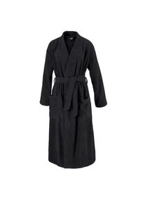Egeria, Damen, Unisex-Bademantel &raquo;Topas, ideal f&uuml;r Sauna & Spa, Hotelbademantel, Morgenmantel&laquo; 1 Stk. f&uuml;r Damen & Herren, in Kimonoform, schwarz, 