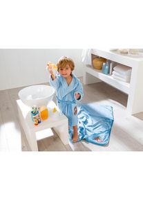 Egeria, Herren, Babybademantel &raquo;Teddy Bear&laquo; 1 Stk. mit Kapuze und kleiner Stickerei, Organic Cotton, hellblau, hellblau, Babybademantel in s&uuml;&szlig;em 