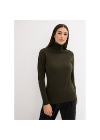 bonprix, Damen, Rollkragenpullover &raquo;Feinstrick-Rollkragenpullover&laquo; Feinstrick-Rollkragenpullover, nachtoliv, 44/46 (L), nachtoliv, Feinstrick-