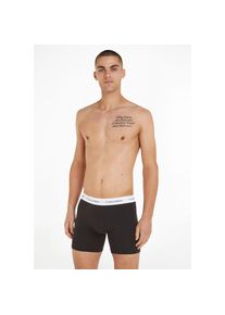 Calvin Klein Underwear, Herren, Boxer &raquo;CK lg Boxer&laquo; 3 Stk. mit l&auml;ngerem Bein, schwarz, 3 Stk., S (48) -3 Stk., schwarz, Lange Boxer von Calvin Klein