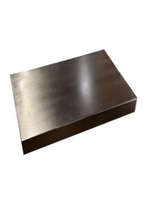 KAWOLA bandeja MADELINE acero inoxidable cepillado para sofá reposabrazos