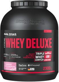 Body Attack Sports Nutrition Body Attack Extreme Whey Deluxe, 2300 g Dose, Strawberry White Choc