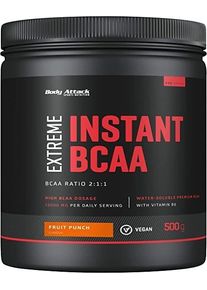 Body Attack Sports Nutrition Body Attack Extreme Instant BCAA, 500 g Dose, Fruit Punch
