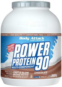 Body Attack Sports Nutrition Body Attack Power Protein 90, 2000 g Dose, Chocolate