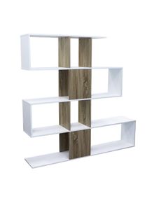Bob Gardens Libreria Moderna di Design in Truciolare cm 145x29x145 - SNAKE Bianco