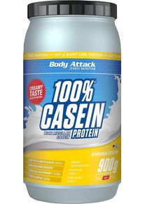 Body Attack Sports Nutrition Body Attack 100% Casein Protein, 900 g Dose, Banana