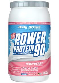 Body Attack Sports Nutrition Body Attack Power Protein 90, 1000 g Dose, Raspberry