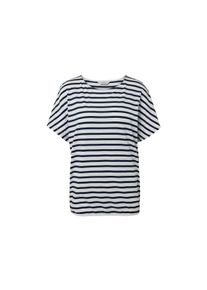 Tchibo - Ejtett vállú pólóblúz - nő - méret S 36/38 - kék/csíkos