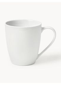 Tazas de café de porcelana Delight, 2 uds. Blanco Porcelana Ø 9 x Al 10 cm, 350 ml | Westwing Collection