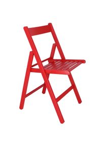 Aranaz Silla plegable bas roja - pack 4 unidades
