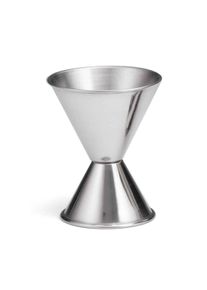 TABLECRAFT - 1206/6 - Medidores de trago con medida impresa 30/60 ml - 6,5 x 6,5 x 8 cm - Acero inoxidable (VENTA UNITARIA)