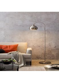 Salesfever lámpara de pie | 1 luz | metal aspecto acero inoxidable | 28 x 60 x 153 cm | plata