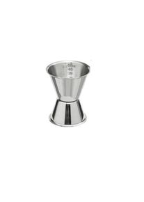 METRO Professional Jigger, vaso medidor de cócteles, acero inoxidable, 30 / 50 cl, plata