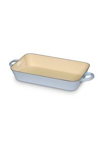 Riess Bräter , Blau , 6,3 l , rechteckig , 20x6x33 cm , Lfgb , hitzebeständige Griffe, backofengeeignet, kratzfest, rostfrei , Kochgeschirr, Töpfe, Bräter