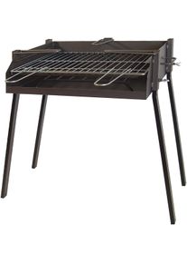 IMEX EL ZORRO 71584 - Barbacoa Cuadrada con Soporte para Paella