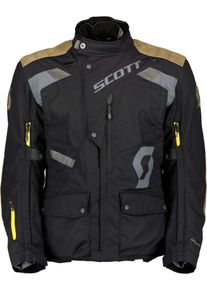 Scott Dualraid Dryo, textile jacket waterproof , color: Black/Grey/Brown , size: S