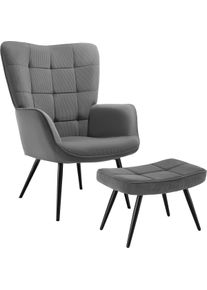 TecTake Poltrona Hygge imbottita, ergonomica, carico massimo 150 kg - 405595